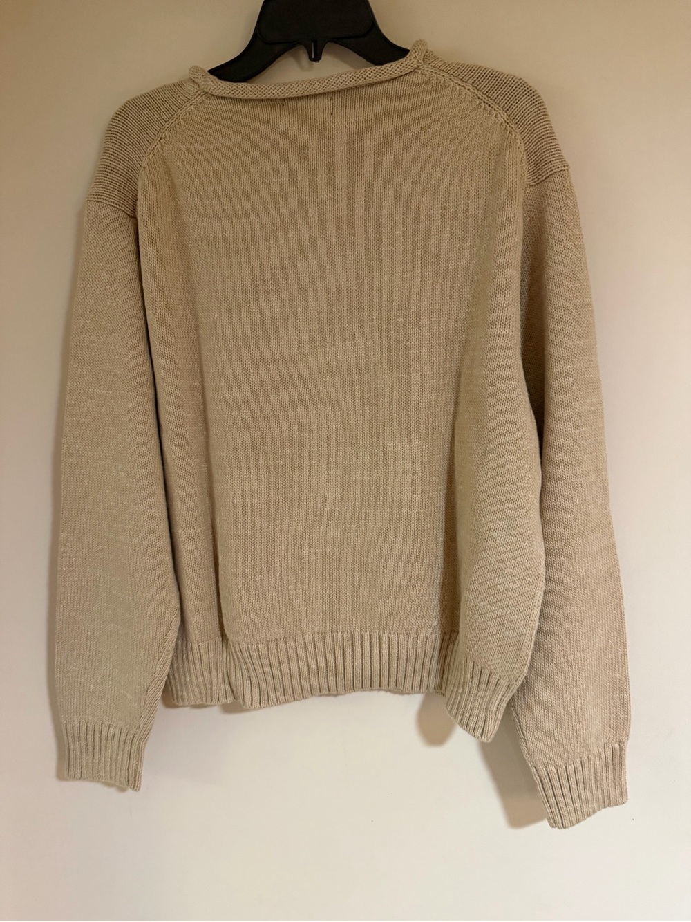 Polo by Ralph Lauren  woman’s Beige Bear Crewneck Sweater - Picture 3 of 3
